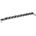 A long, narrow metal guide bar with multiple angled teeth and silver mounting brackets on both ends, shown on a plain white background.