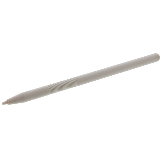 Black stylus pen on a white background