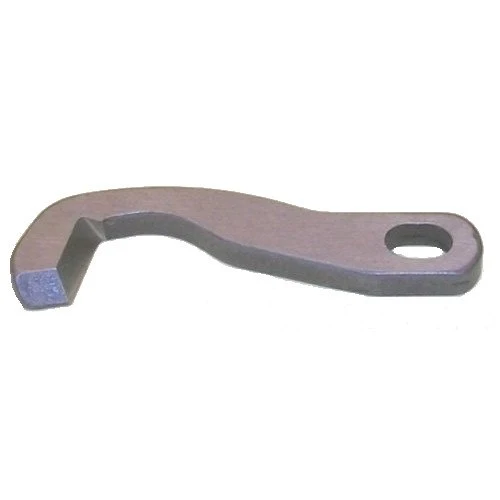 Metal serger knife on a white background