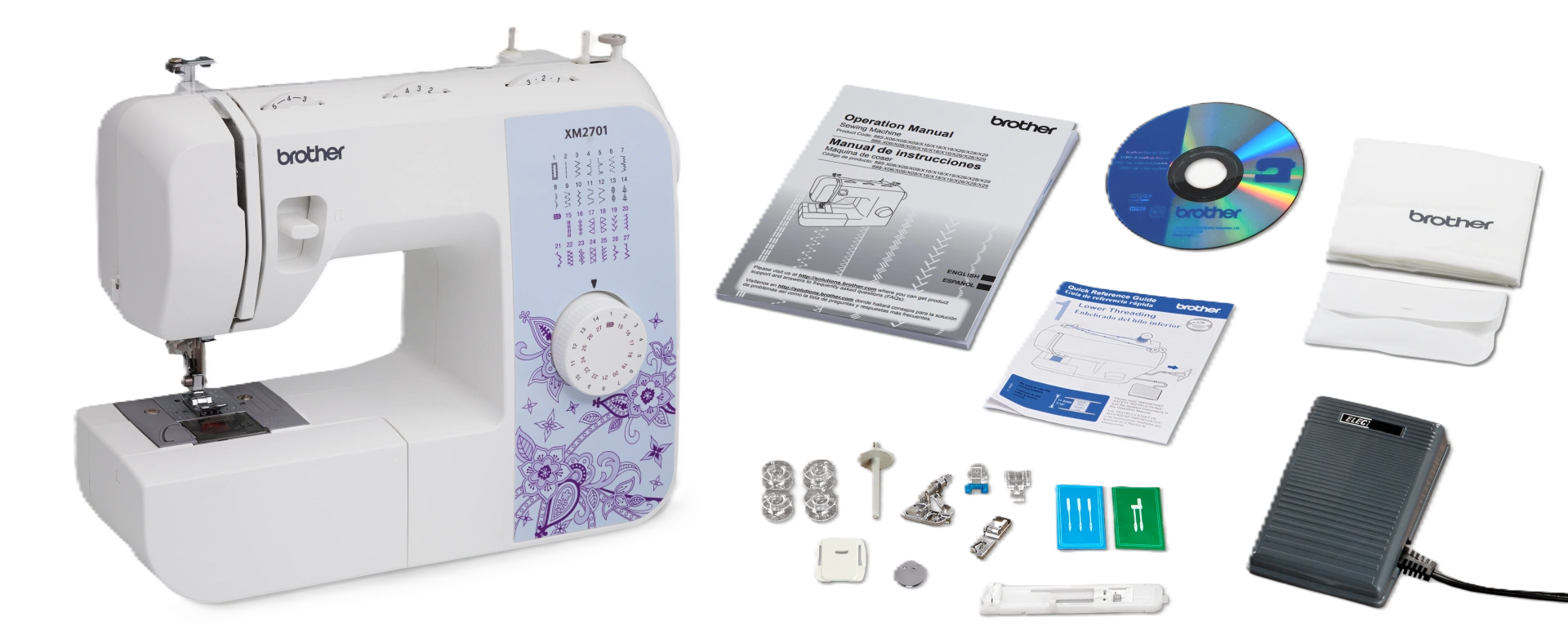 Brother XM2701 Sewing Machine Accessories