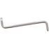 Metal pry bar with textured handle on a white background