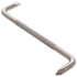 A silver metal flathead screwdriver with a textured, knurled grip handle, shown diagonally on a plain white background.
