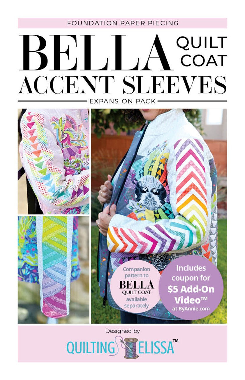 ByAnnie's Bella Accent Sleeves Bella Quilt Coat Expansion Pack Pattern QE103
