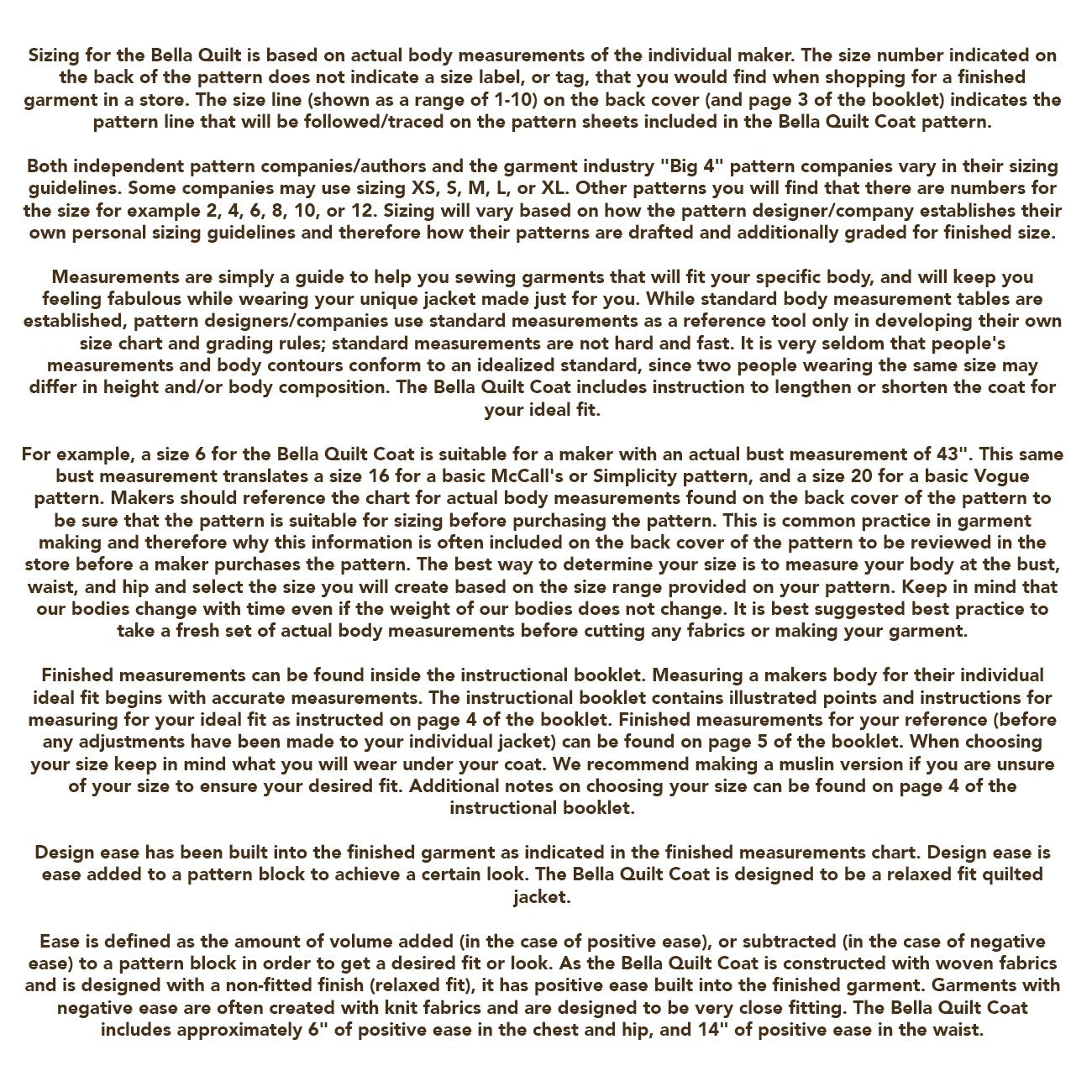 ByAnnie's Bella Quilt Coat Pattern QE101