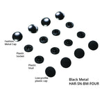 ByAnnie's Tool Free Snaps 4pc Set Black Metal HAR-SN-BM-FOUR