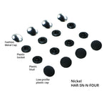 ByAnnie's Tool Free Snaps 4pc Set Nickel HAR-SN-N-FOUR