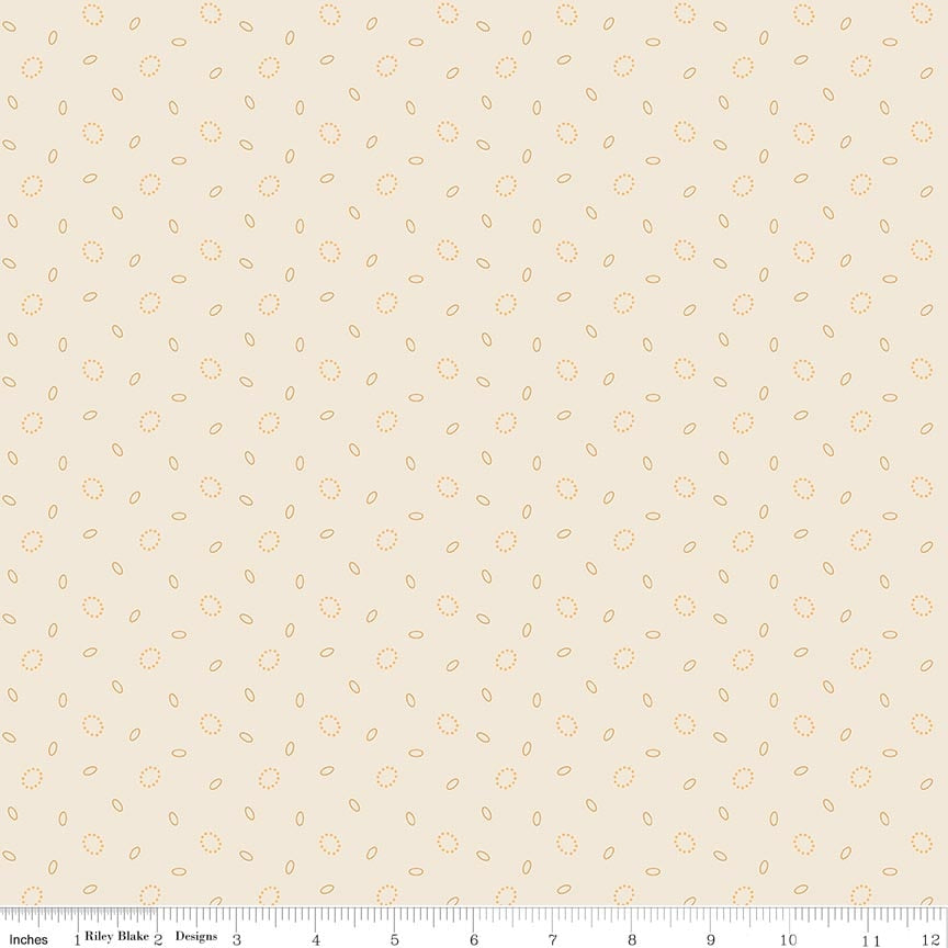 Fabric Riley Blake Lori Holt Marigold Grandma's Pearl Baked with Love by the Quarter Yard C17788-MARIGOLD