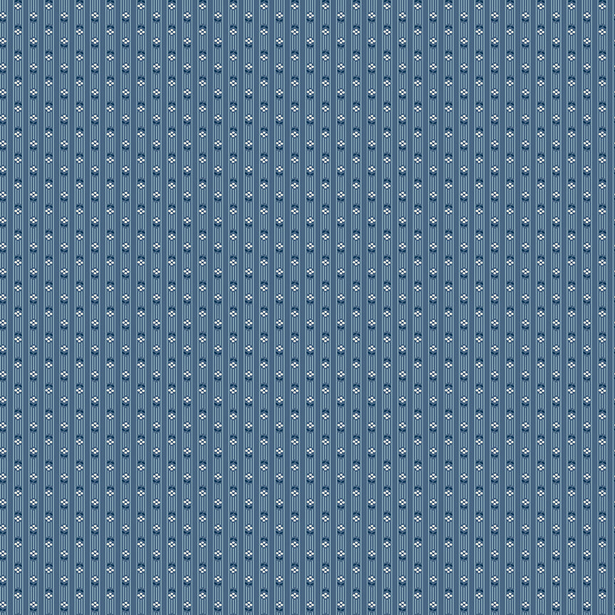 Fabric Riley Blake Denim Stripes Denim & Daisy by the Quarter Yard C18136-DENIM
