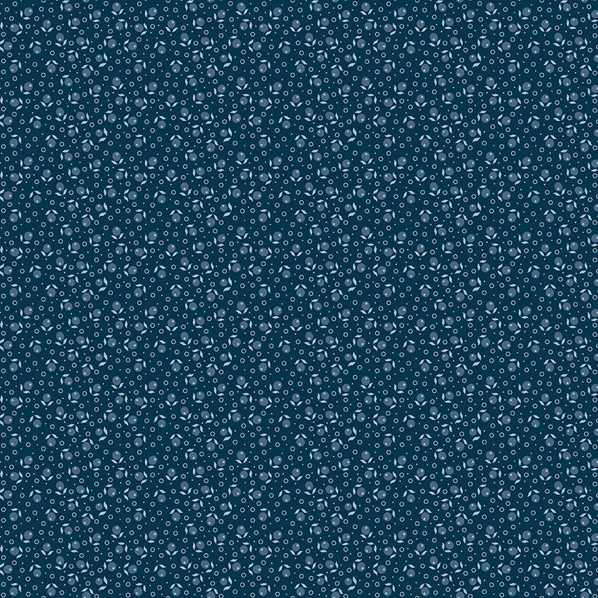 Fabric Riley Blake Oxford Blue Suzanne Denim & Daisy by the Quarter Yard C18137-OXFORDBLUE