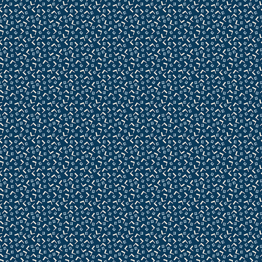 Fabric Riley Blake Oxford Blue Tiny Squares Denim & Daisy by the Quarter Yard C18138-OXFORDBLUE