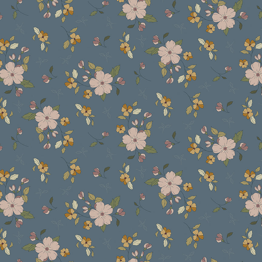 Fabric Riley Blake Thunder Main Charmed & Treasured by the Quarter Yard C18160-THUNDER