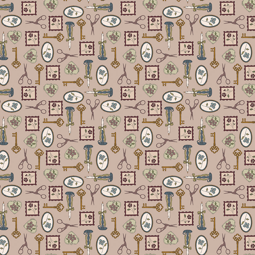 Fabric Riley Blake Doe Charmed Charmed & Treasured by the Quarter Yard C18161-DOE