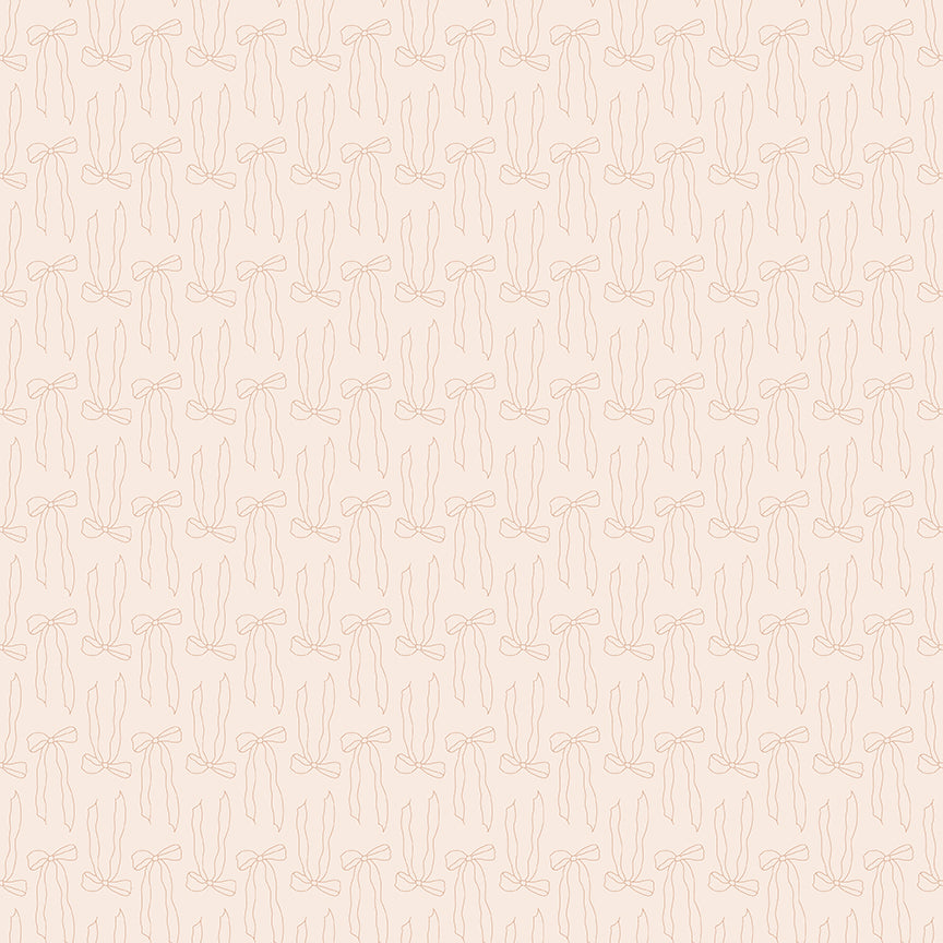 Fabric Riley Blake Latte Bows Charmed & Treasured by the Quarter Yard C18163-LATTE