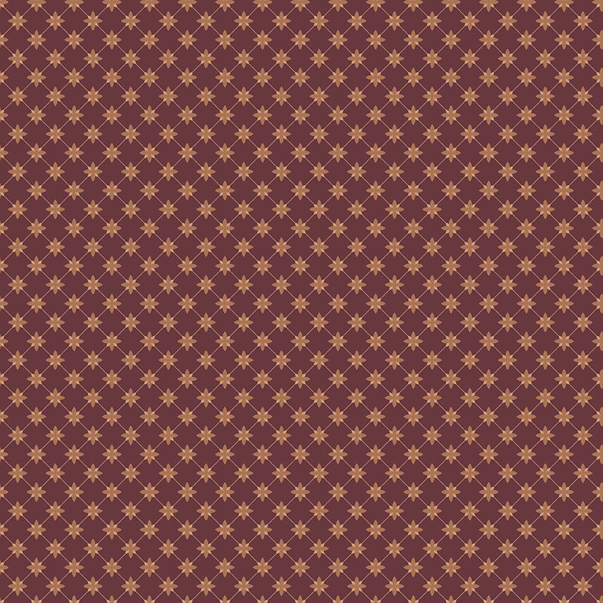 Fabric Riley Blake Mahogany Stella Charmed & Treasured by the Quarter Yard C18164-MAHOGANY
