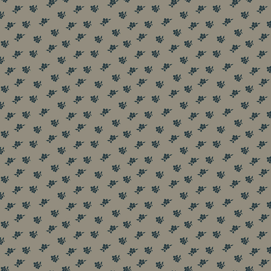 Fabric Riley Blake Light Gray Magnolia Charmed & Treasured by the Quarter Yard C18165-LTGRAY