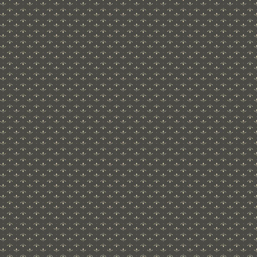 Fabric Riley Blake Gray Lottie Charmed & Treasured by the Quarter Yard C18167-GRAY