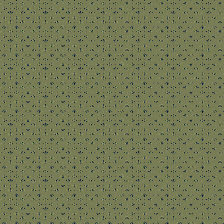 Fabric Riley Blake Green Lottie Charmed & Treasured by the Quarter Yard C18167-GREEN
