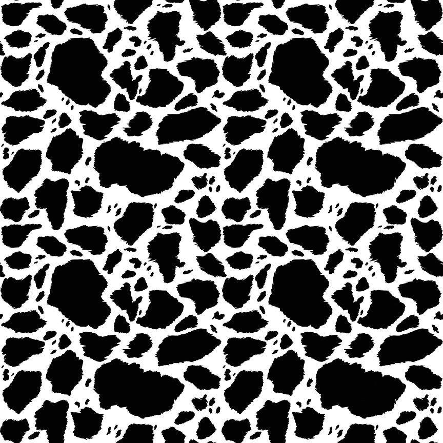 Fabric Riley Blake Black Cow Patches The Homestead by the Quarter Yard C18233-BLACK