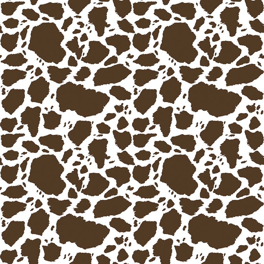 Fabric Riley Blake Brown Cow Patches The Homestead by the Quarter Yard C18233-BROWN