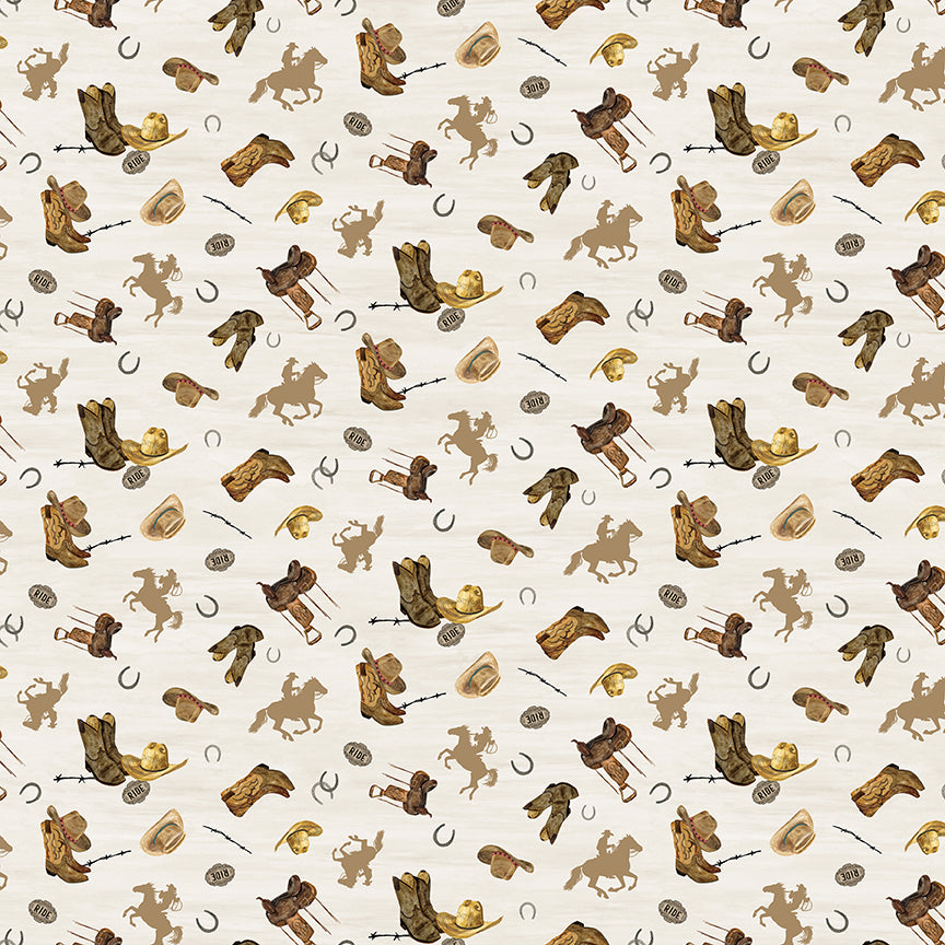 Fabric Riley Blake Cream Icon Toss The Homestead by the Quarter Yard C18235-CREAM