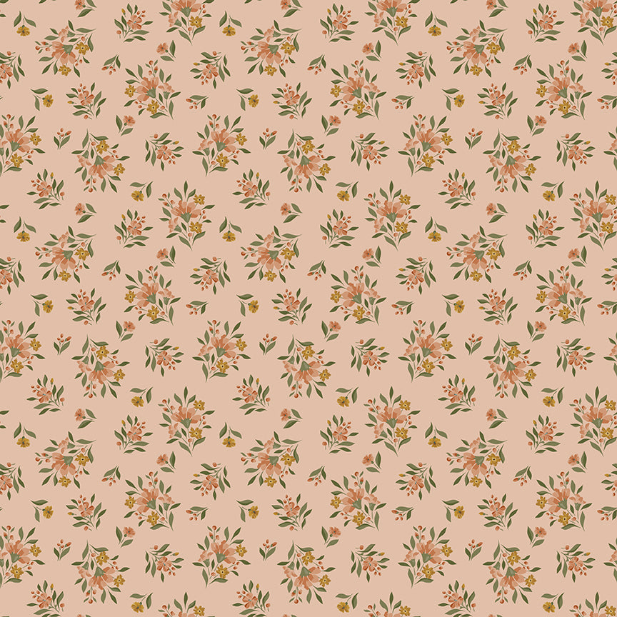 Fabric Riley Blake Blush Floral Worth Repeating by the Quarter Yard C18261-BLUSH