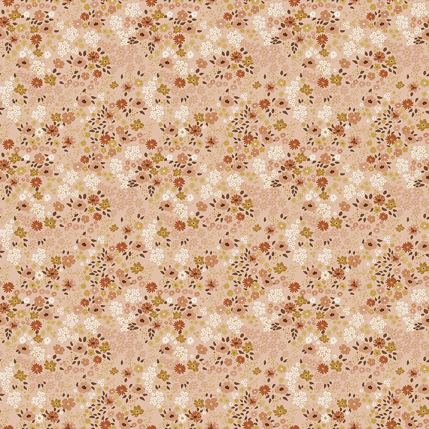Fabric Riley Blake Blush Flower Garden Worth Repeating by the Quarter Yard C18262-BLUSH