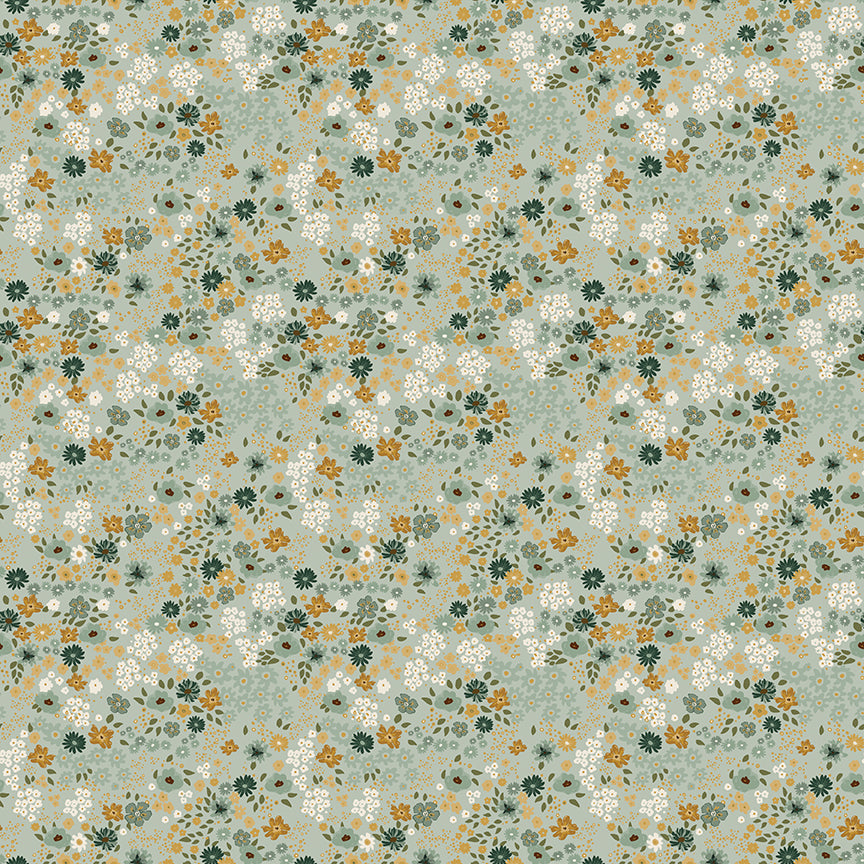 Fabric Riley Blake Laurel Flower Garden Worth Repeating by the Quarter Yard C18262-LAUREL