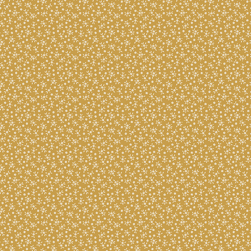 Fabric Riley Blake Gold Ditsy Worth Repeating by the Quarter Yard C18266-GOLD