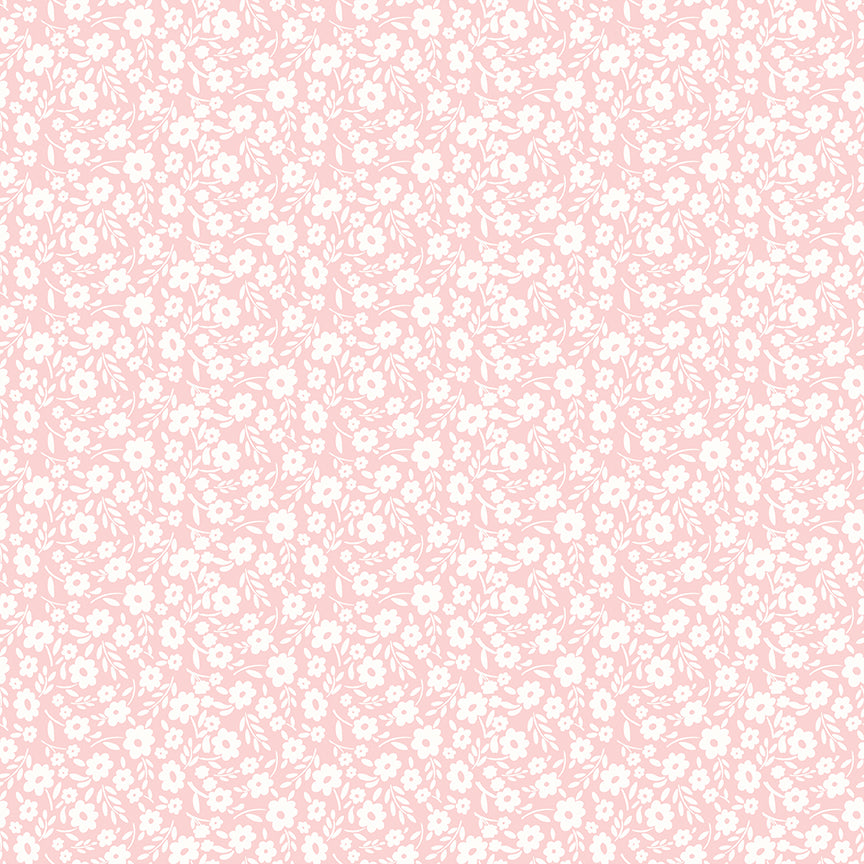 Fabric Riley Blake Pink Floral Little Posies by the Quarter Yard C18322-PINK