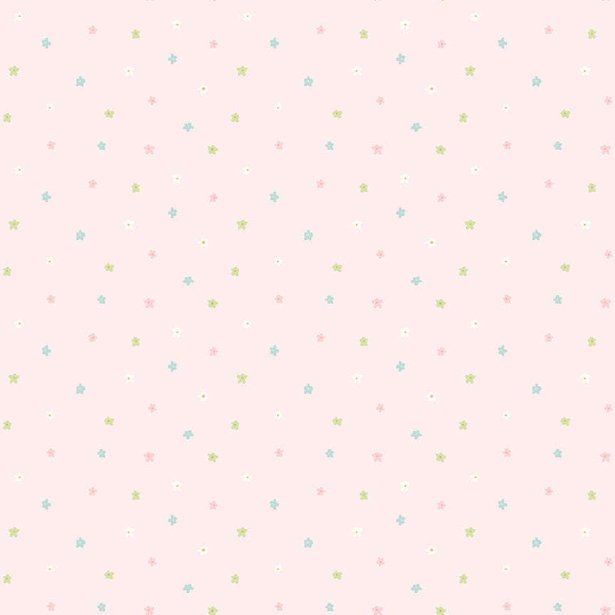 Fabric Riley Blake Pink Ditsy Little Posies by the Quarter Yard C18326-PINK