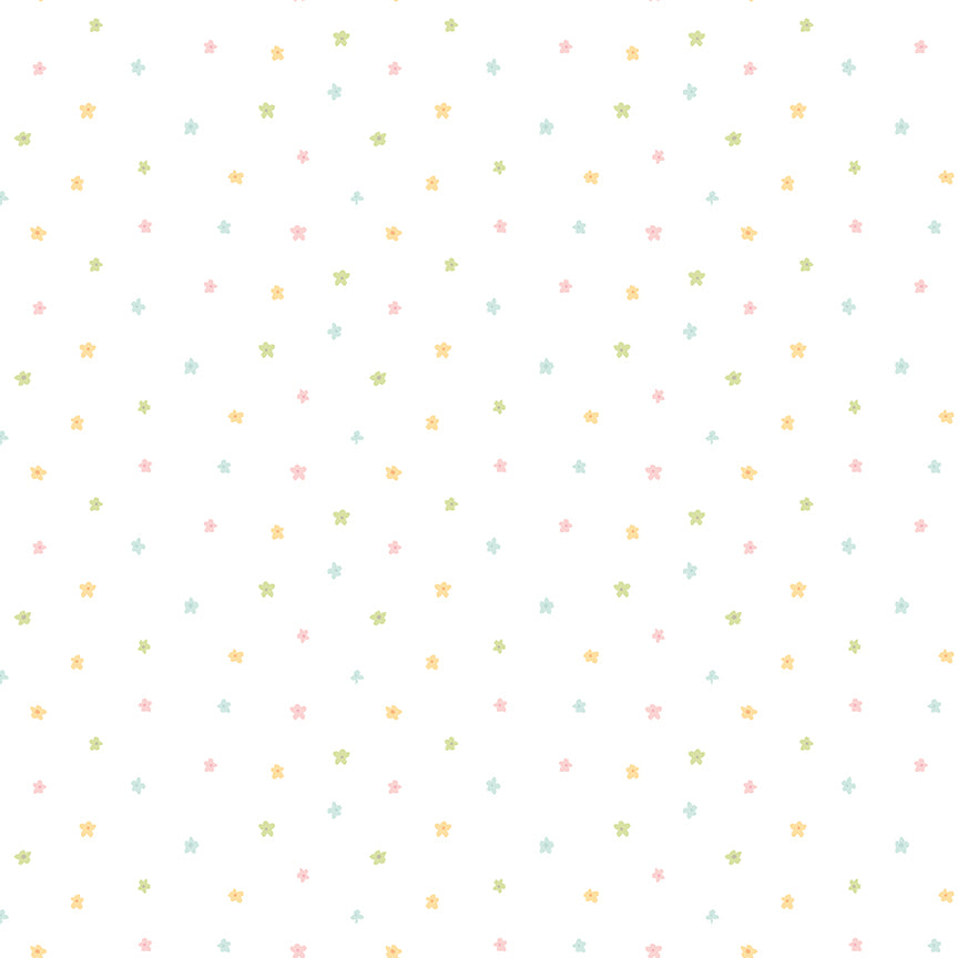 Fabric Riley Blake White Ditsy Little Posies by the Quarter Yard C18326-WHITE