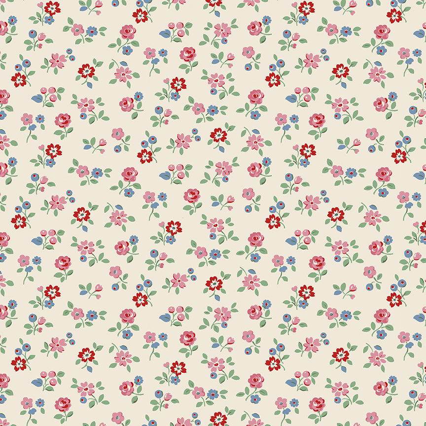 Fabric Riley Blake Cream Arlington Ditsy Cath Kidston Signature Collection by the Quarter Yard C18373-CREAM