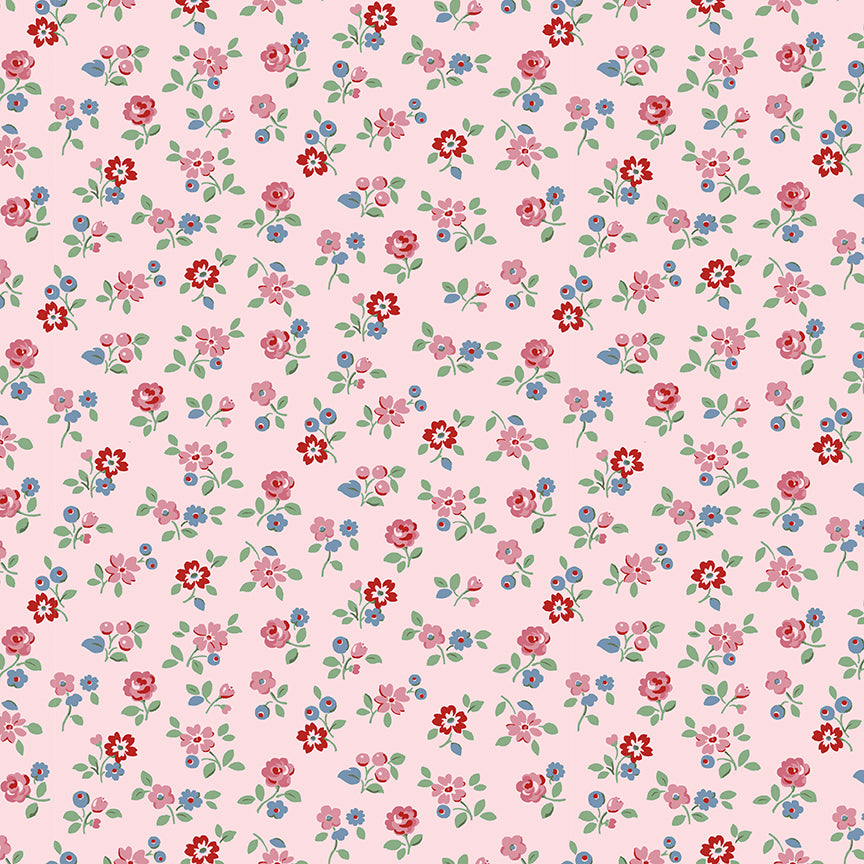 Fabric Riley Blake Pink Arlington Ditsy Cath Kidston Signature Collection by the Quarter Yard C18373-PINK