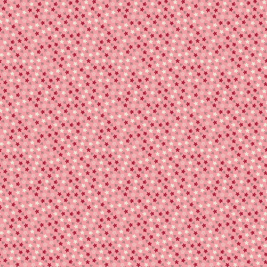 Fabric Riley Blake Coral Generations Family Reunion by the Quarter Yard C18398-CORAL