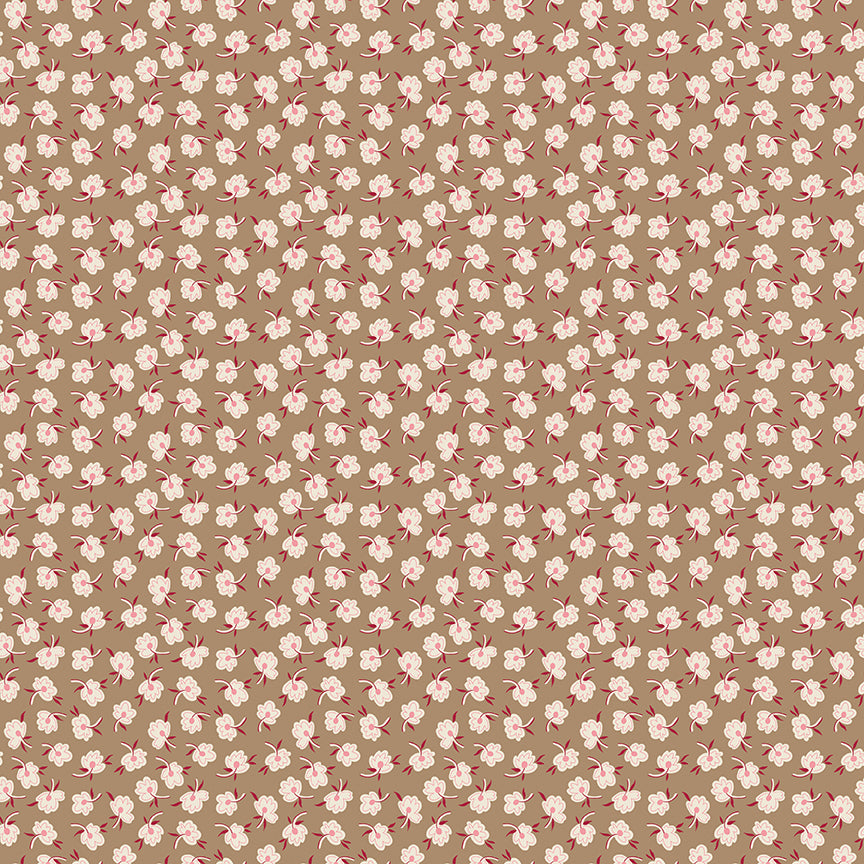 Fabric Riley Blake Brown Sugar Stories Family Reunion by the Quarter Yard C18402-BROWNSUGAR