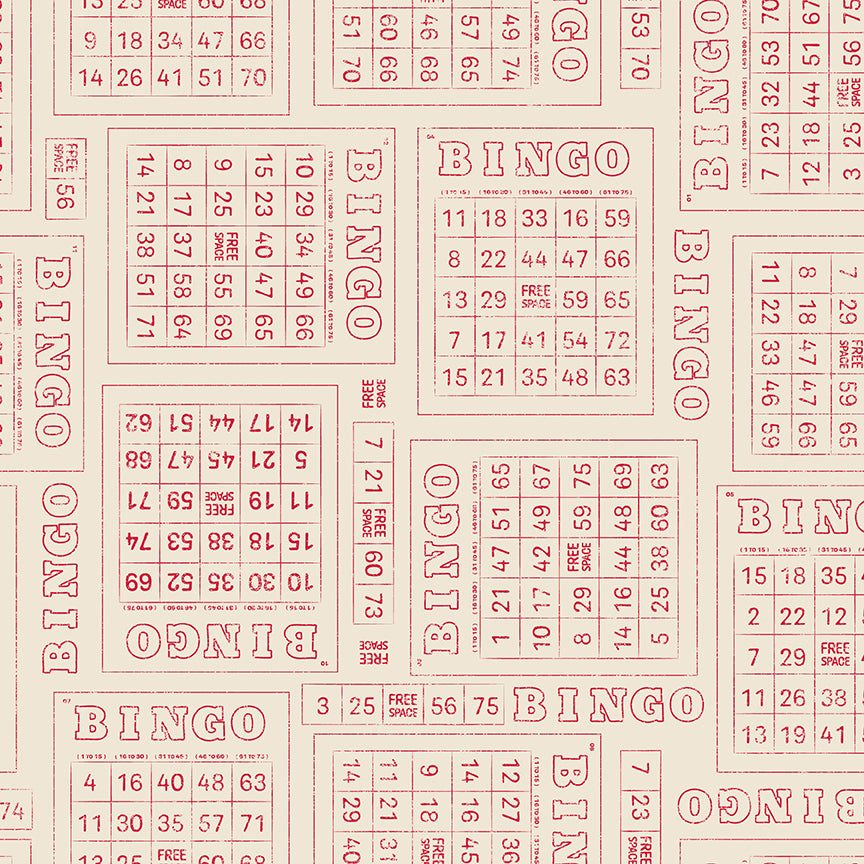 Fabric Riley Blake Schoolhouse Bingo Family Reunion by the Quarter Yard C18411-SCHOOLHOUSE