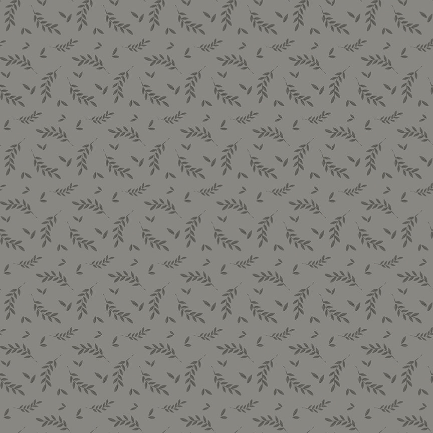 Fabric Riley Blake Gray Foliage Bees and Blossoms by the Quarter Yard C18432-GRAY