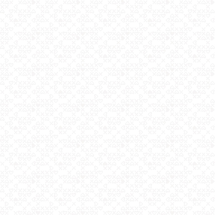 Fabric Riley Blake White-on-White Sweet XOXO Bloom & Heart by the Quarter Yard C18447-WHITE