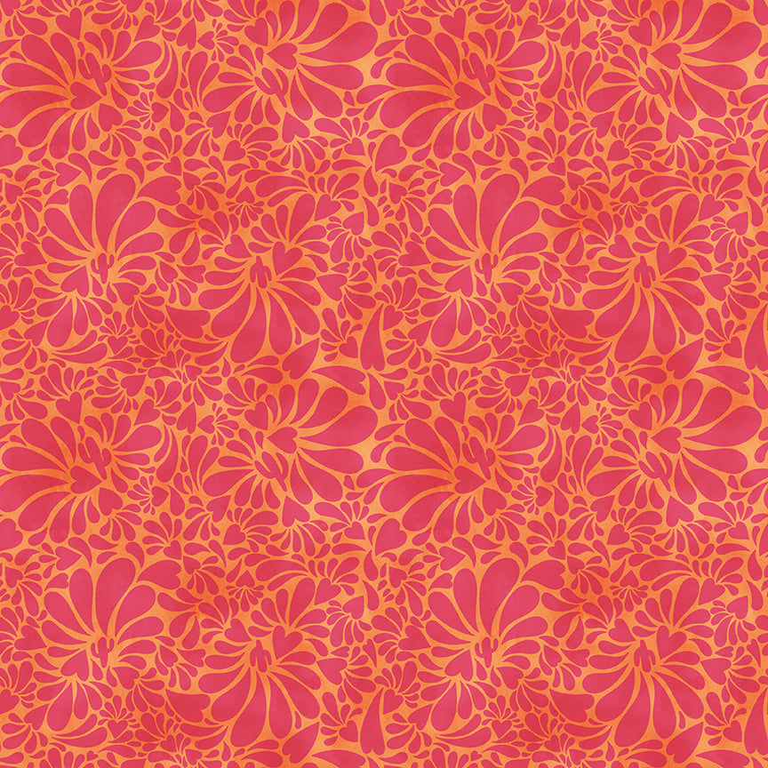 Fabric Riley Blake Orange Tonal Cactus Cacti & Charm by the Quarter Yard C18452-ORANGE