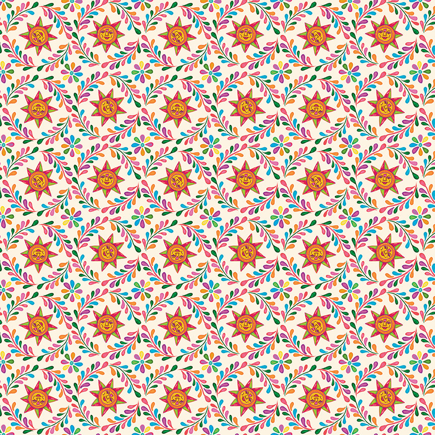 Fabric Riley Blake Putty Sun Circles Cacti & Charm by the Quarter Yard C18454-PUTTY