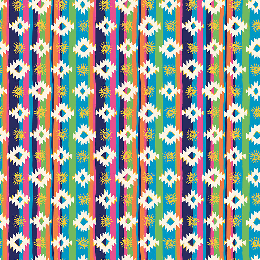 Fabric Riley Blake Multi Geometric Cacti & Charm by the Quarter Yard C18455-MULTI