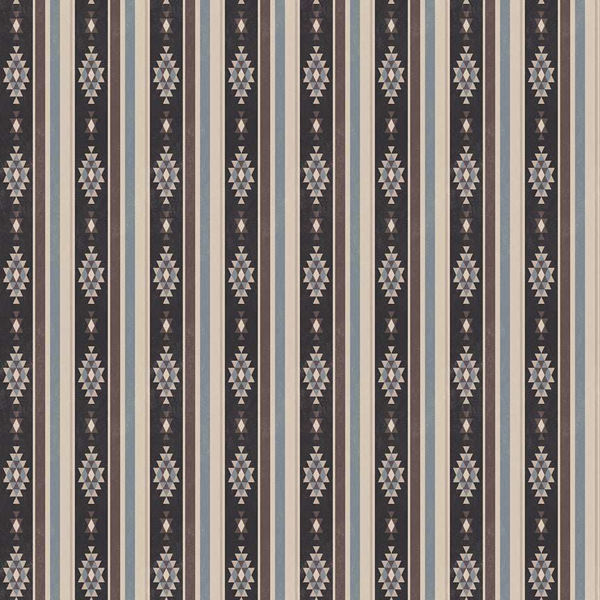 Fabric Riley Blake Fog Stripes Horseshoe Creek by the Quarter Yard C18473-FOG