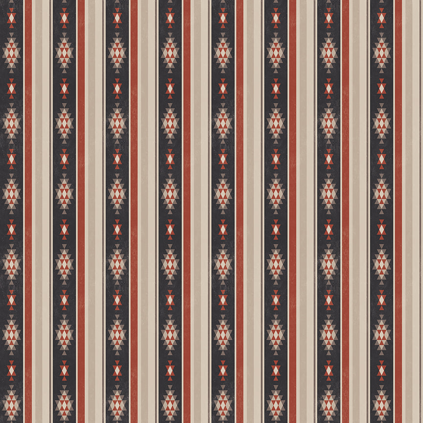 Fabric Riley Blake Terracotta Stripes Horseshoe Creek by the Quarter Yard C18473-TERRACOTTA