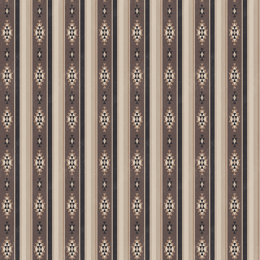Fabric Riley Blake Truffle Stripes Horseshoe Creek by the Quarter Yard C18473-TRUFFLE