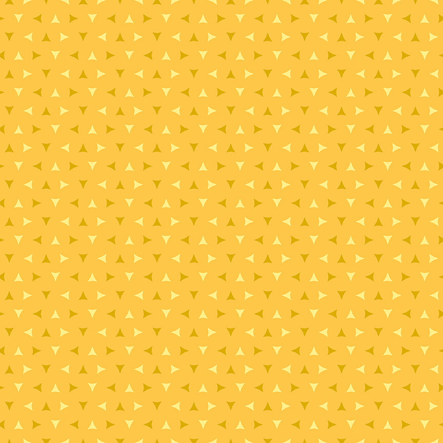Fabric Riley Blake Yellow Tiny Triangles Quilt in Color by the Quarter Yard C18512-YELLOW