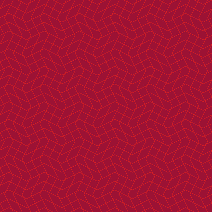 Fabric Riley Blake Red Wavy Grid Quilt in Color by the Quarter Yard C18513-RED
