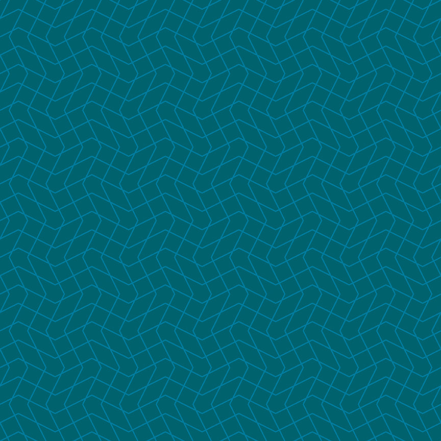 Fabric Riley Blake Teal Wavy Grid Quilt in Color by the Quarter Yard C18513-TEAL
