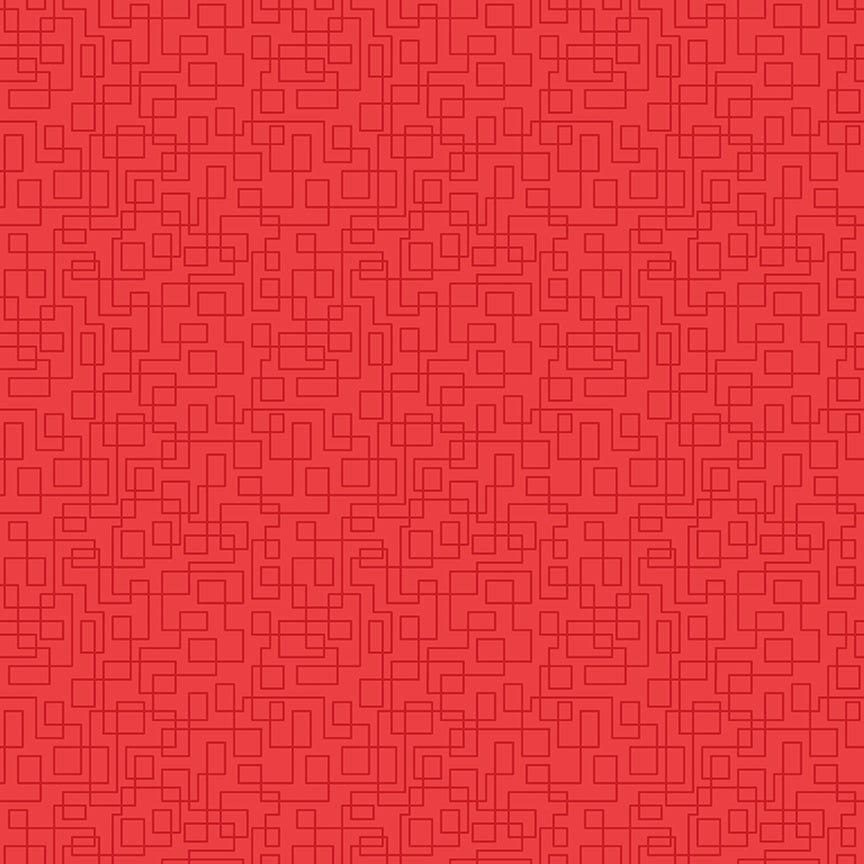 Fabric Riley Blake Coral Boxes Quilt in Color by the Quarter Yard C18515-CORAL