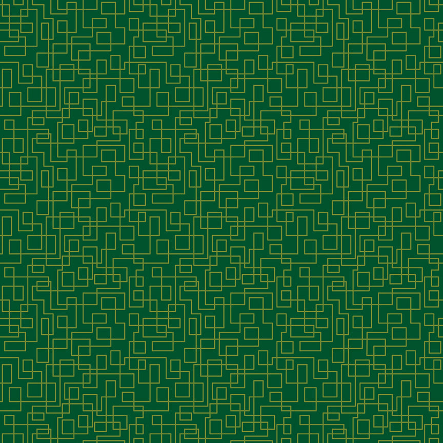 Fabric Riley Blake Green Boxes Quilt in Color by the Quarter Yard C18515-GREEN