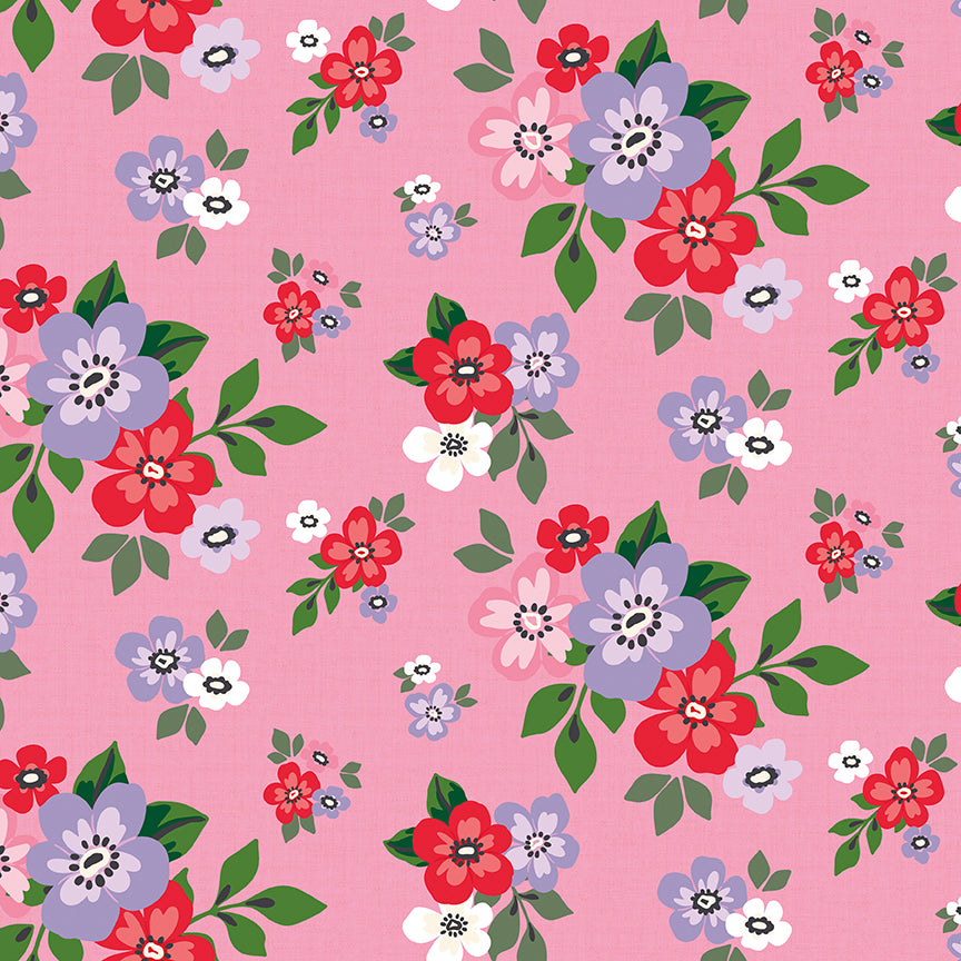Fabric Riley Blake Pink Main Sweet On You by the Quarter Yard C18550-PINK